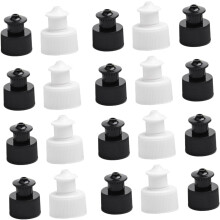 40 Stück Sportflaschendeckel, auslaufsicher, austauschbar, 28 mm Durchmesser