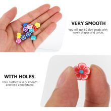 10mm Cartoon Clay Beads Set Approx 80pcs DIY Jewelry Making Beads for Boys and Girls Craft Necklace