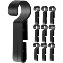 50 Stück Helmlampenclips, Kunststoff-Stirnlampenhalterungen, rutschfeste Taschenlampenclips