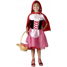 Rødhætte kostume til karneval og baloptræden 120/130 cm