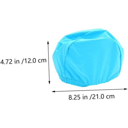 6er-Pack Unisex-Badekappen, leichte Polyester-Badekappen mit elastischem Bund 1