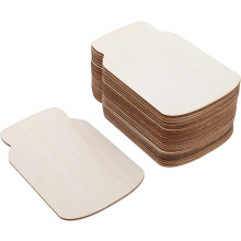 24 stuks onafgewerkte houten versieringen voor weckpotten, doe-het-zelf blanco houten plaatjes