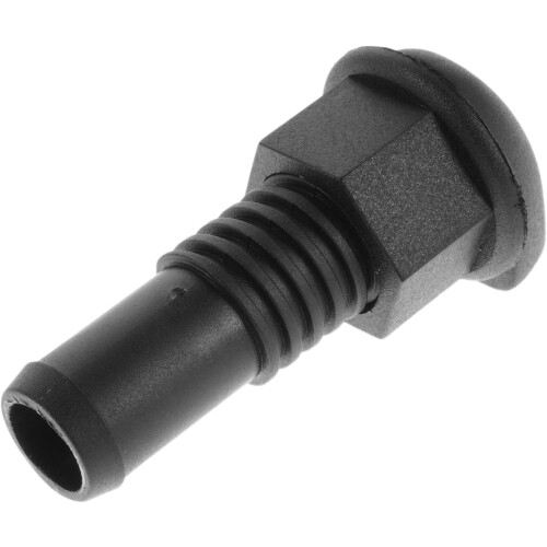 Boat Drain Plug with Filter Screen, Black Plastic Threaded Marine Drainage Outlet Plug