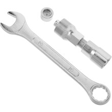 Bike Crank Puller Tool Set with Spanner and Cap, Heavy Duty Crank Extractor