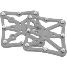 Bike Pedals Replacement Pair Aluminum Alloy Compact Non-Slip Flat Bicycle Pedals Road
