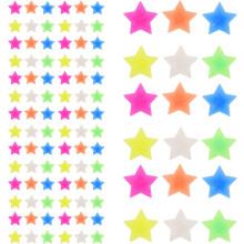 144 piezas de cuentas para radios de bicicleta con forma de estrella, adornos para ruedas de bicicleta con clip.