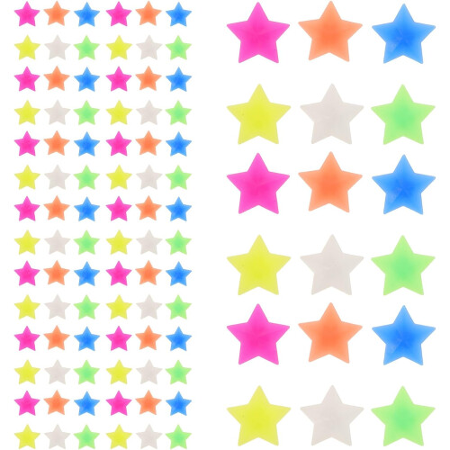 144 perles à clipser en forme d'étoile pour rayons de vélo
