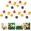 Golf Tees Rubber Bases 5 Sets Winter Use Golf Ball Holders for Training and On-Course Play 6
