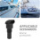 Boat Drain Plug with Filter Screen, Black Plastic Threaded Marine Drainage Outlet Plug 3