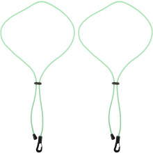 2 cinghie regolabili per pagaia da kayak con cordino elastico verde e supporto di sicurezza per pagaia