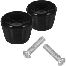2 Stück verstellbare Zehenstopper für Rollschuhe, schwarze Kunststoff-Bremsstopper