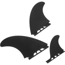 Juego de 3 aletas para tabla de paddle surf de 5,4 pulgadas con base para quilla izquierda y central.