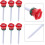 6Pcs Rose Shape Golf Tees Ball Holder Nails Golf Training Tool Practice and On-Course Accessories 6