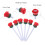 6Pcs Rose Shape Golf Tees Ball Holder Nails Golf Training Tool Practice and On-Course Accessories 7