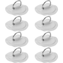 Lot de 8 anneaux en D en acier inoxydable pour cordes, destinés aux bateaux et kayaks gonflables