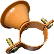 10pcs 3/4" Hanging Pipe Clamps Metal Pipe Supports Bell Hangers Cable Holders Brown Wire Clips with Screws