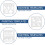 8pcs Natal Stencils Modelo Pintura Modelos Oco Desenho DIY 4