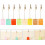 8pcs Colorful Square Message Clips Memo Holders Wrought Iron Note Holders 7