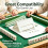 Mahjong Card Holder for Table,Slide-in Under Mat Design, Angled Viewing, Foldable, Space-Saving Accessory 5