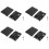 4X Black B + M Key Socket 2 M.2 NGFF () SSD to 2.5  Adapter Card with Case 1