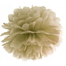 Papirpompon, guld, 35 cm, 1 stk.