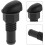 Boat Drain Plug with Filter Screen, Black Plastic Threaded Marine Drainage Outlet Plug 8