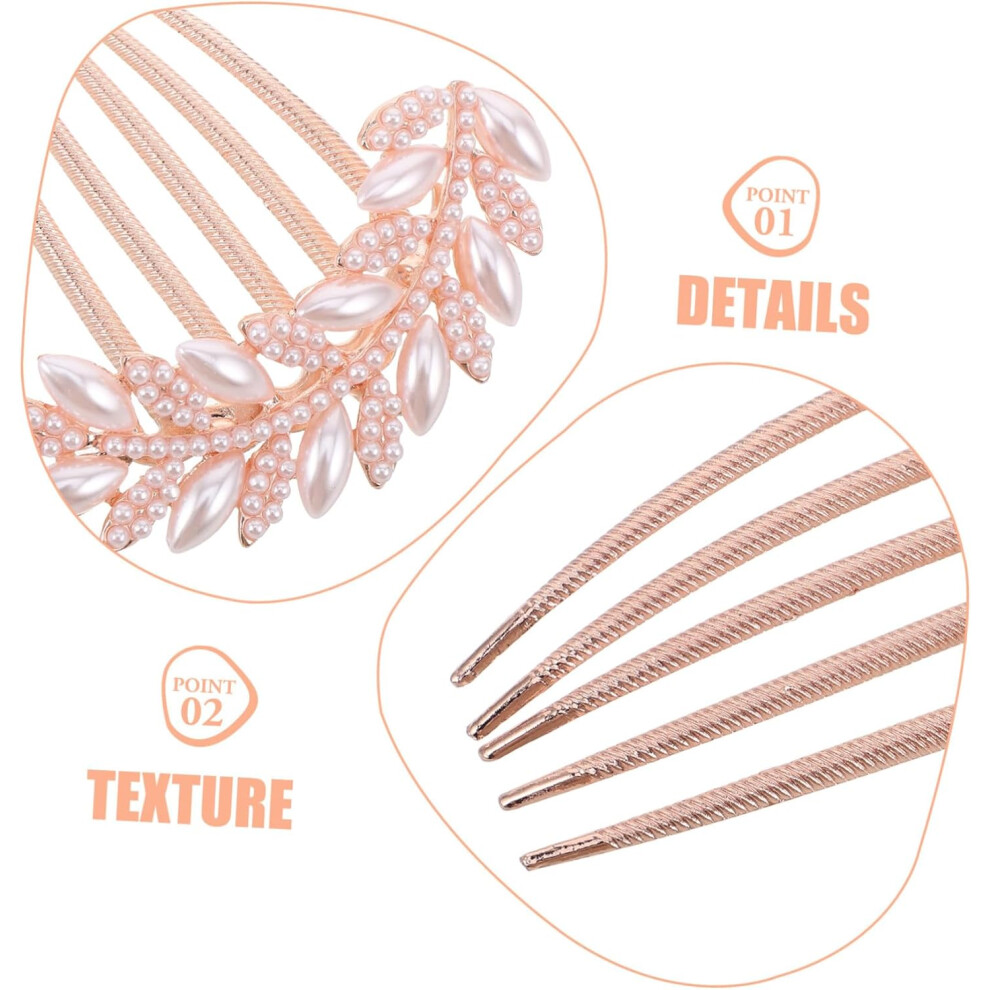 Hkhbjs Hair Combs For Women Imitation Pearl Hair Combs For Wedding Decorative For Formal Occasions