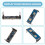 2X Módulo de Detección de Sensor Módulo de  de Detección de Presencia Humana 24G LD2412 Módulo de Detección de Gran Angular de  de Onda 10