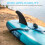 3 PCs Paddleboard Fins Set 5,4 polegadas Surfboard Tail Fins com base para esquerda, meio 8