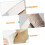 100Pcs White Hat Sweat-Absorbing Pads for Baseball Caps, Removable Sweat Protector Stickers 8