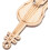 50pcs Unfinished Madeira Charms Violino DIY Pintável Graffiti Chips 6