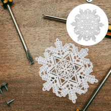 Stanzformen aus Metall, Kohlenstoffstahl, vielseitig einsetzbar, für die Kartenherstellung, Weihnachtsschneeflockenmotiv