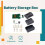 For  Power Tools 10Core 21700 Battery Storage Box Case Charging Board Nickel Strips Set Replacement Parts 6