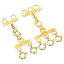 Necklace Layering Clasp, Gold Plated Necklace Connectors for Multiple Necklaces Seperator Clasp for Layered