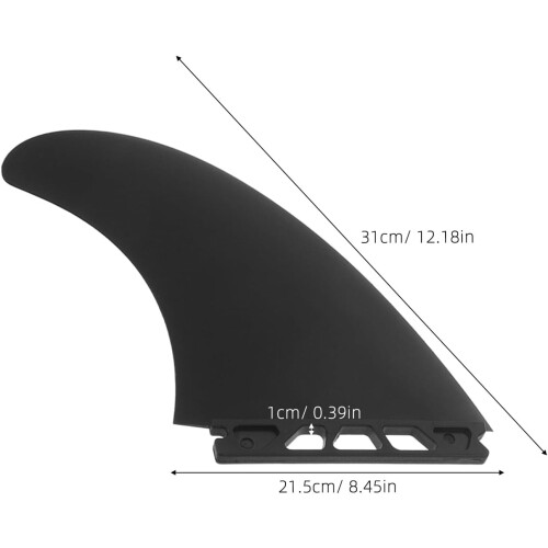 3 PCs Paddleboard Fins Set 5,4 polegadas Surfboard Tail Fins com base para esquerda, meio 1
