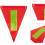 4 st reflekterande triangulära cykelsäkerhetsflaggor för hög synlighet, varningsflaggor för cykling, 20,7x28,2 cm 5