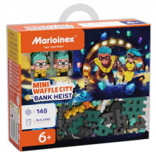 Marioinex Vaffel Mini BANK ROBBERY, Hvælving med diamanter 148 stk. 4 figurer