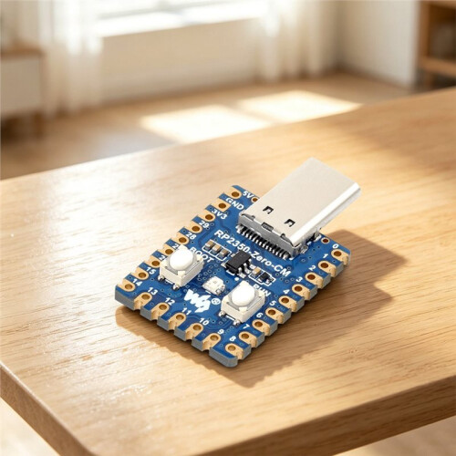 Waveshare RP2350-Zero-cm  Development Board Dual-Core Dual-Architecture Castellated Module with Onboard Type-C Male Port 1