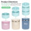 Silicone 3ml Vial Insert ForHydrapeak Food Jars Vial Insert Peptide Storage for 32/25/18 Oz Hydrapeak 2