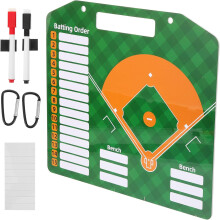 Honkbaltrainingsbord met handvat, 32 x 28 cm, beschrijfbaar met whiteboardstift.