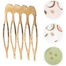 100 Stück Metall-Seitenkämme, blanko, Haaraccessoire für DIY-Brautkronen, einfache Schleierkämme für Damenfrisuren, französische Twists