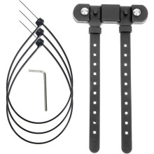 Adjustable Bike Bottle Holder Base with No-Screw Mount Strap
