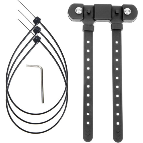 Adjustable Bike Bottle Holder Base with No-Screw Mount Strap