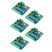5X ESP8266 Module de Relais Sans Fil WIFI 4 Canaux Carte de DéVeloppement ESP-12F Wifi pour Alimentation AC / 5 V / 8-80 V