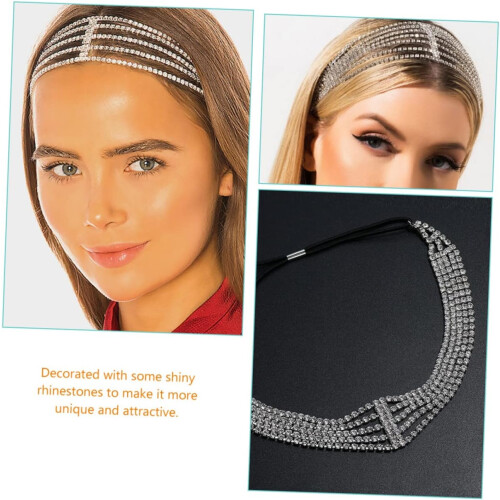 Strass-Haarreif und elastisches Kopfband für Damen