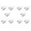10pcs 3.5mm Microphone Earphone Socket USB 2.0 Sound Card Speaker Audio Adapter White 1