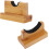 Wood Baseball Bat Hanger Pair Horizontal Display Rack Solid Bamboo Bat Support Base Desktop Holder 1
