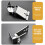 5-string Banjo Tailpiece Metal Replacement Silver Easy to Use Sturdy Banjo Accessory 3
