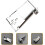 5-string Banjo Tailpiece Metal Replacement Silver Easy to Use Sturdy Banjo Accessory 8