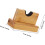 Wood Baseball Bat Hanger Pair Horizontal Display Rack Solid Bamboo Bat Support Base Desktop Holder 2